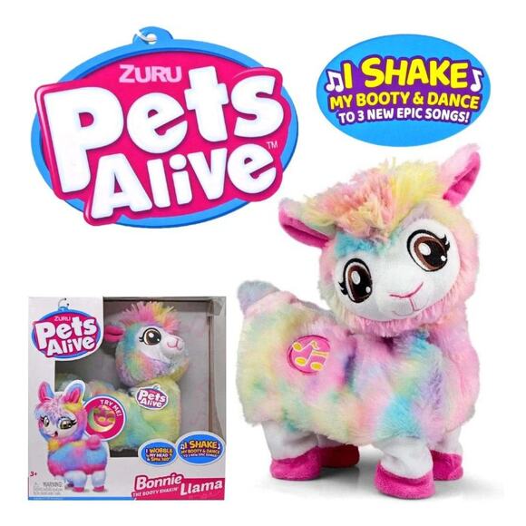 NEW Pets Alive Rainbow Bonnie The Booty Shakin Llama Dancing Robotic Toy by ZURU - Picture 1 of 9